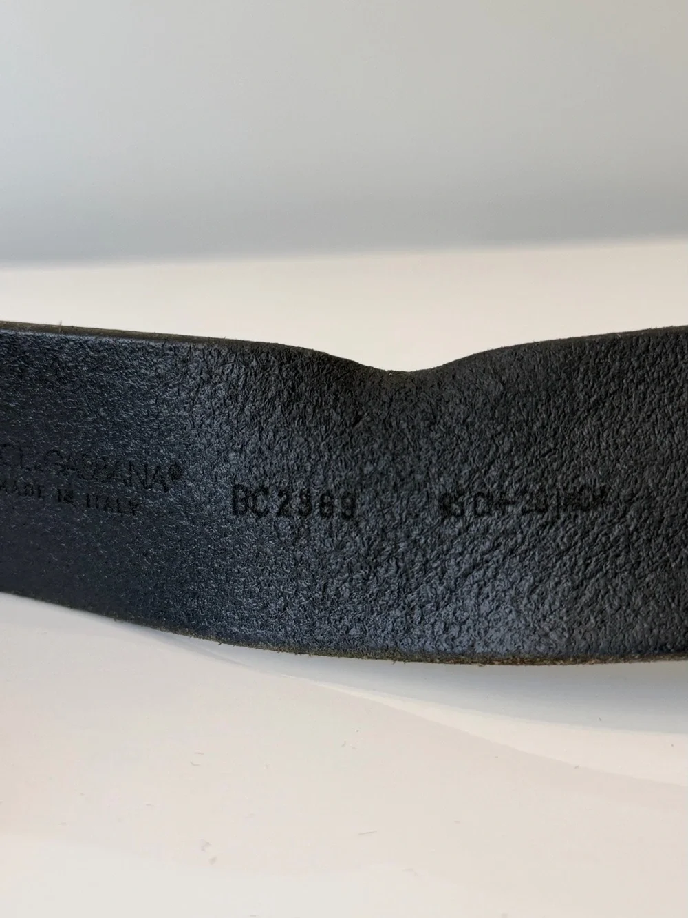 Dolce & Gabbana Archival “Men's Collection” Leather Plaque Belt